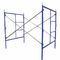 Binalar / Bahçe Yapımı için Mavi Boyalı Çelik Q235 Çerçeve İskele Sistemi Tedarikçi