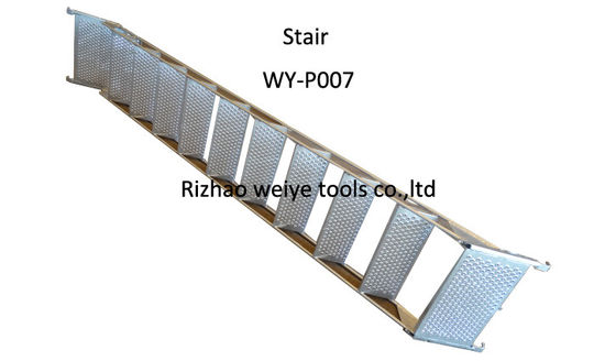 Çin Galvaniz Öncesi İskele Merdiveni, Merdiven İskele Sistemi 37kg 3.05 * 2m Tedarikçi